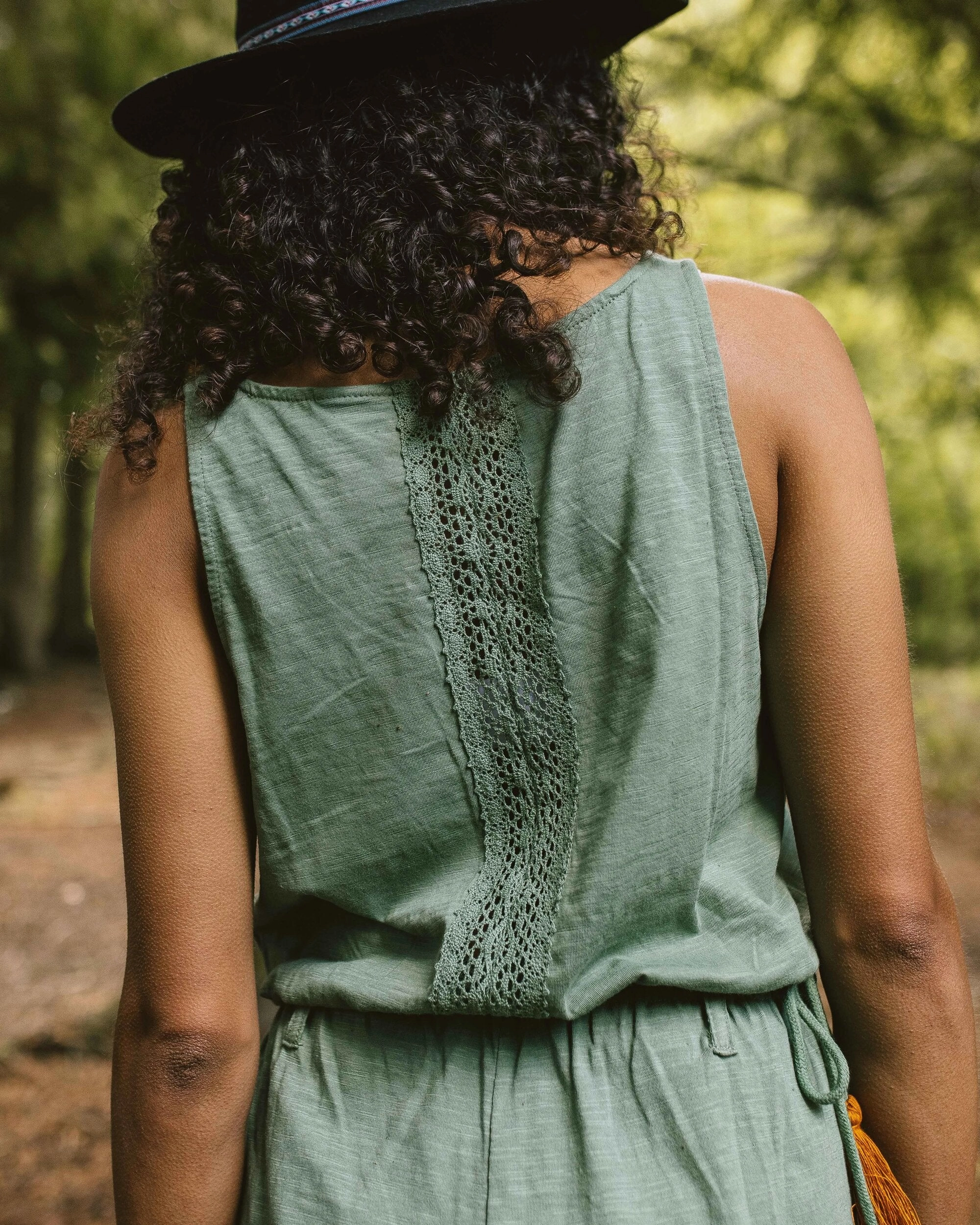 Adaptable Style Eva Recycled Cotton Jumpsuit - Dark Ivy