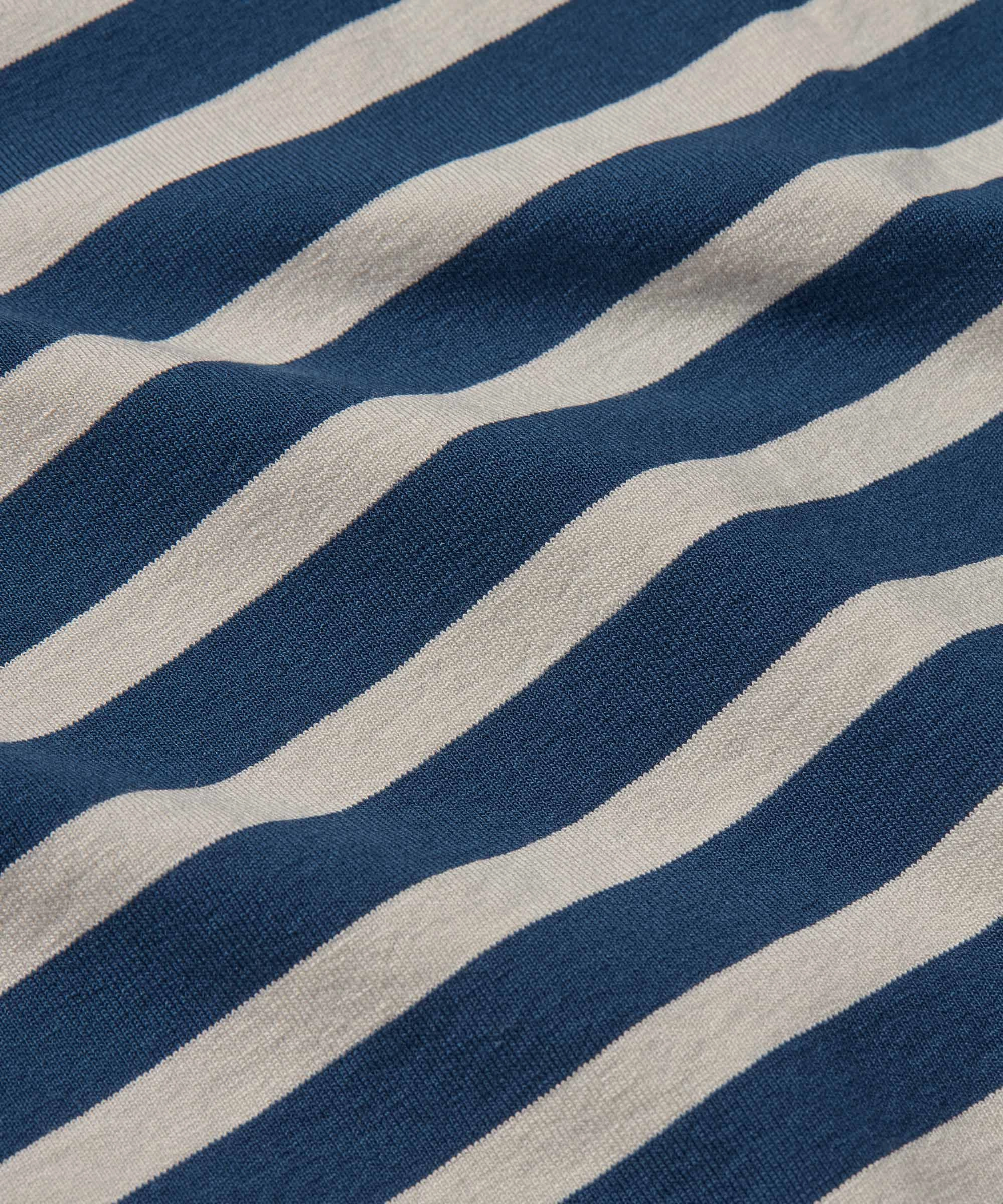 1009831 MaDoritla Striped Top - Moonlit Ocean MultiPanelBreathability Elasticated Trim