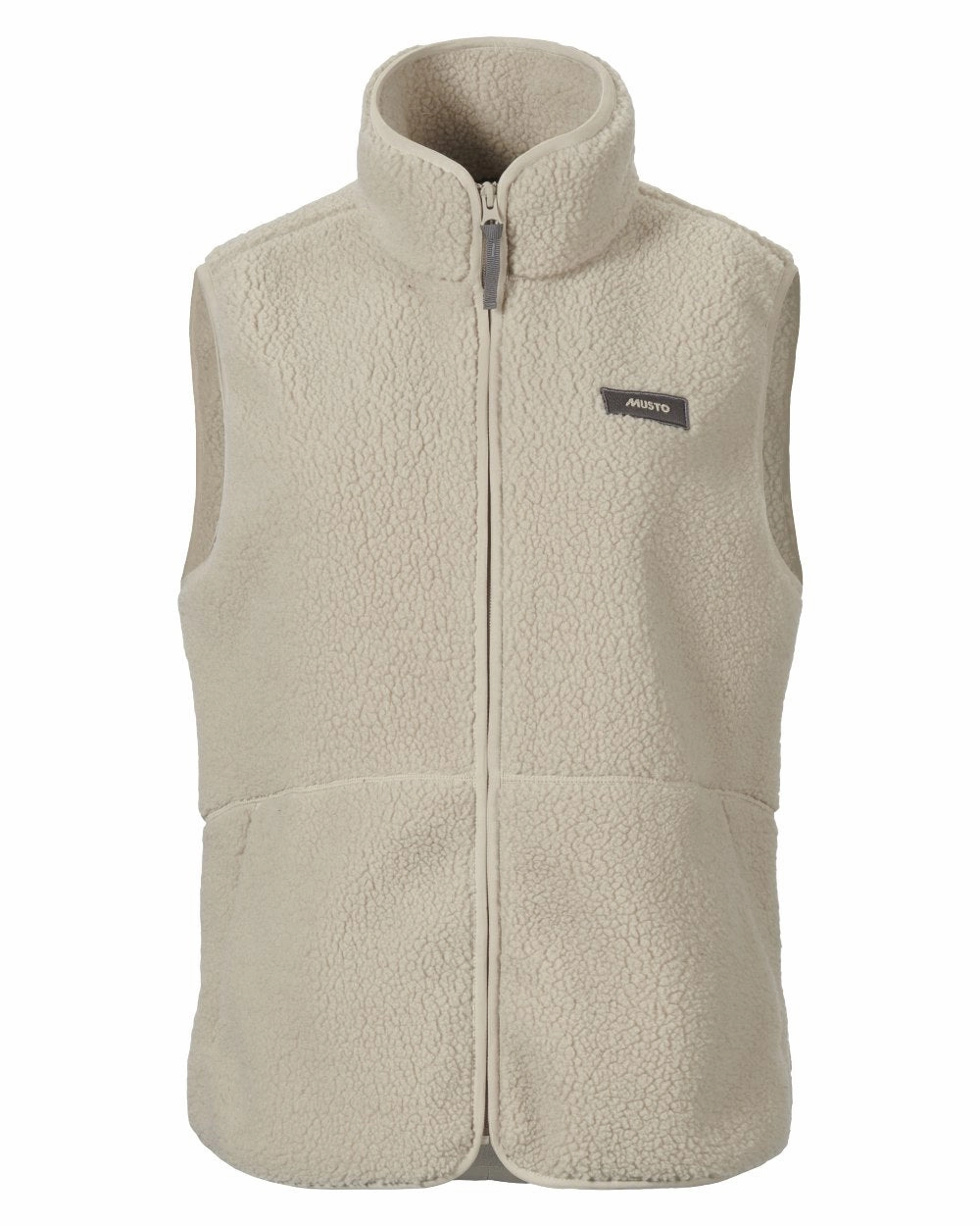 Musto Womens Cover Deep Pile Fleece Vest Neutral Fit Design Shrink Resistant Treatment
