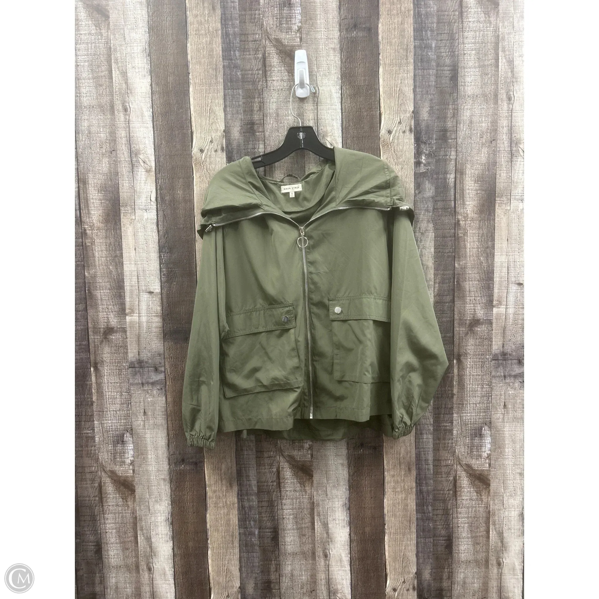 Athletic Jacket By Main Strip In Green, Size: S Comfort Fit Simple Comfort