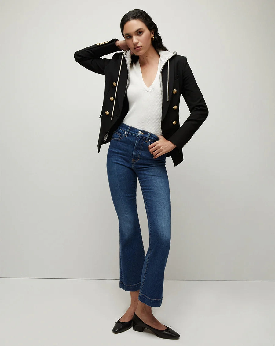 High Tensile Reinforcement Basic Essential Layer VB Miller Dickey in Black with Gold Button
