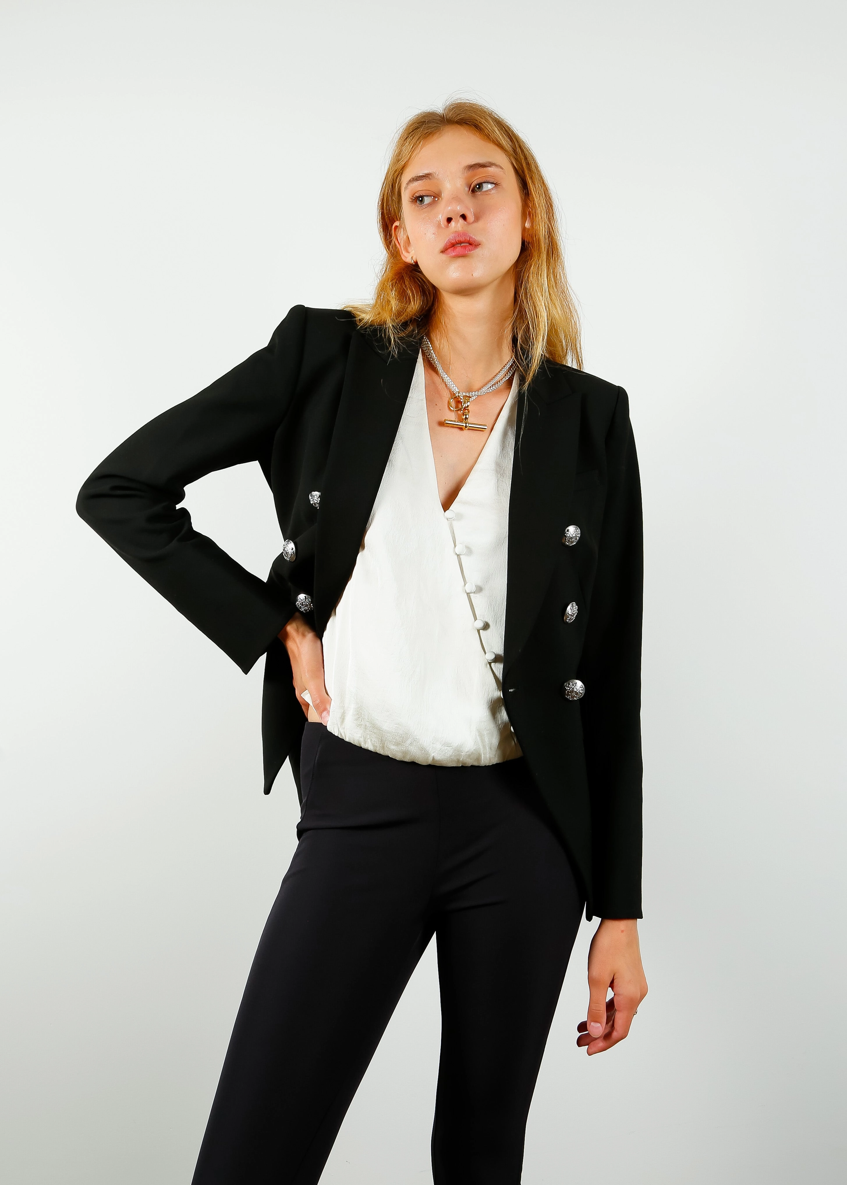 VB Zip Back Scuba Pant in Navy Modern Utility