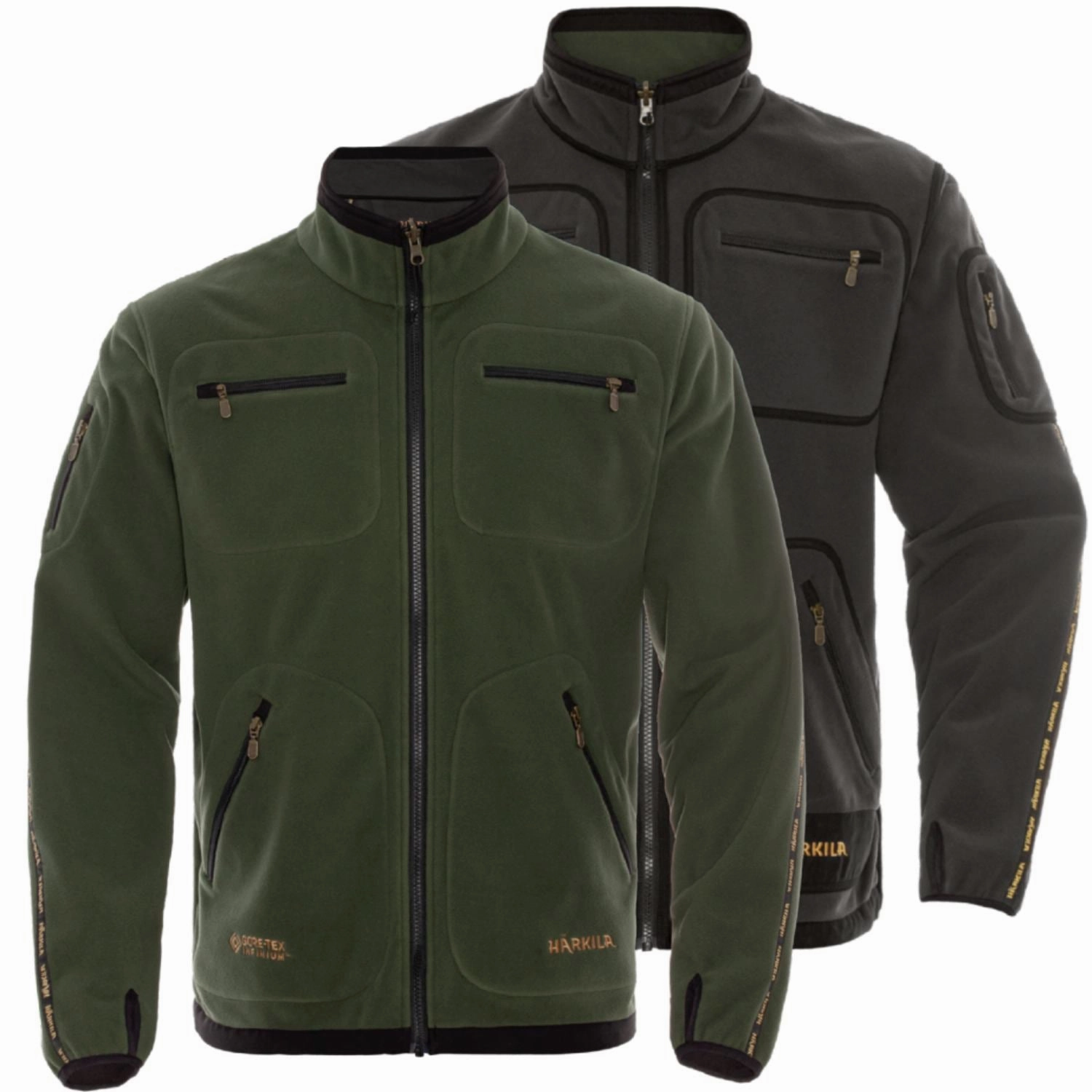 Harkila Kamko Reversible Windstopper Fleece Jacket Noise Free Material