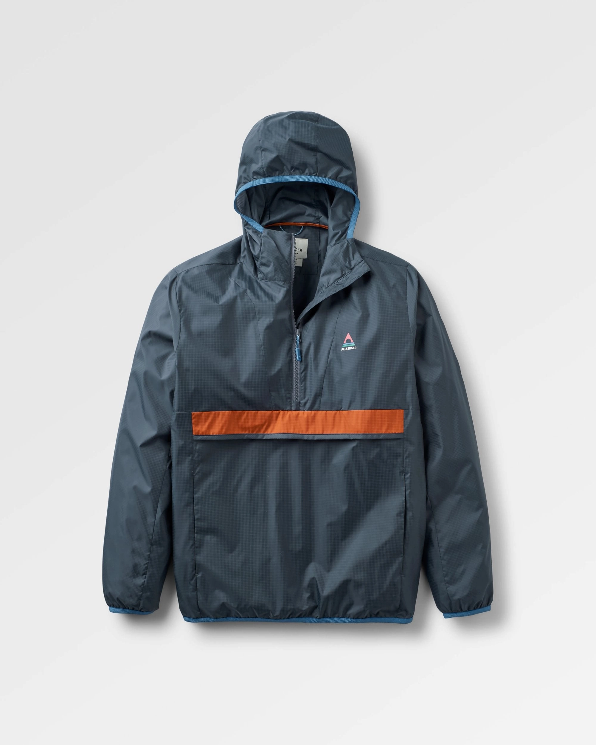 Recycled Polyester Blend Viento Recycled Windshell Anorak - Charcoal