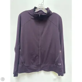 Athletic Jacket By Champion In Purple, Size: 1x Weather resistant WeatherproofCoating