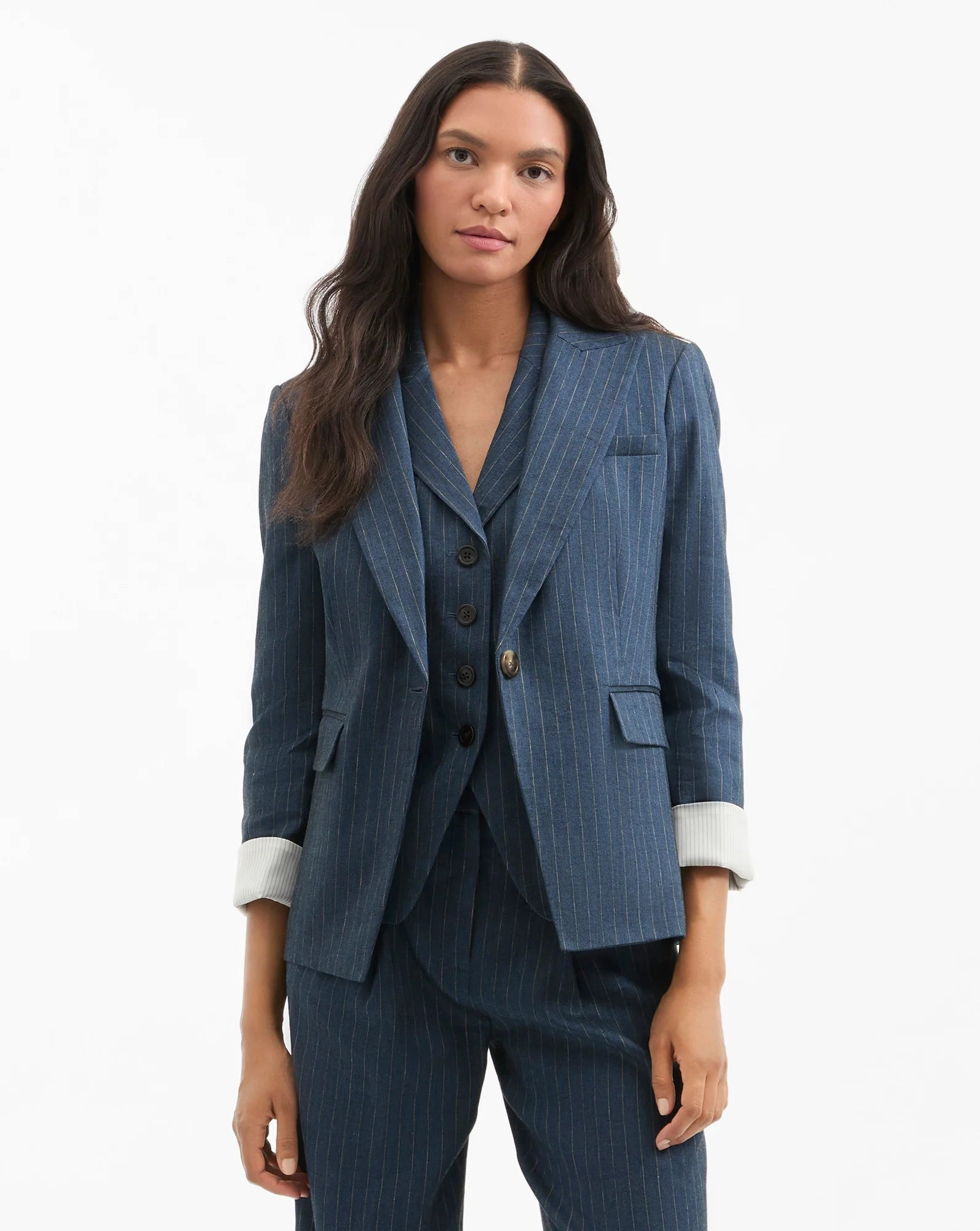 Veronica Beard Obie Dickey Jacket in Navy Non Irritating Tags Quick Access Closures