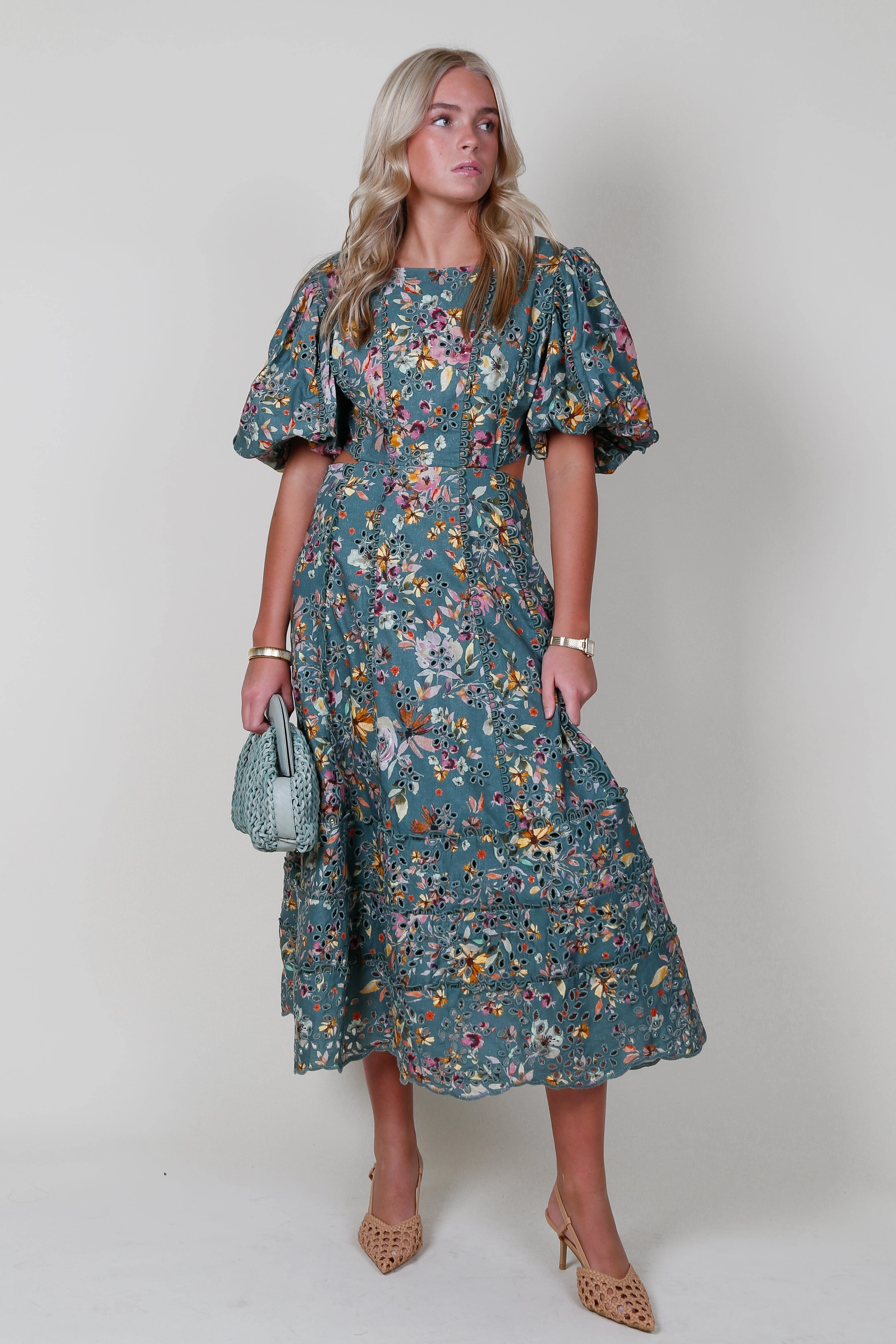 MOS | Alexia Midi Dress - Pine Dream Look Summer Outfit