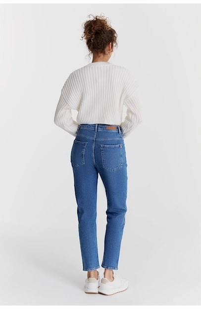 Victoria - Boyfriend Jean - Medium Blue - L30 Shape Flex