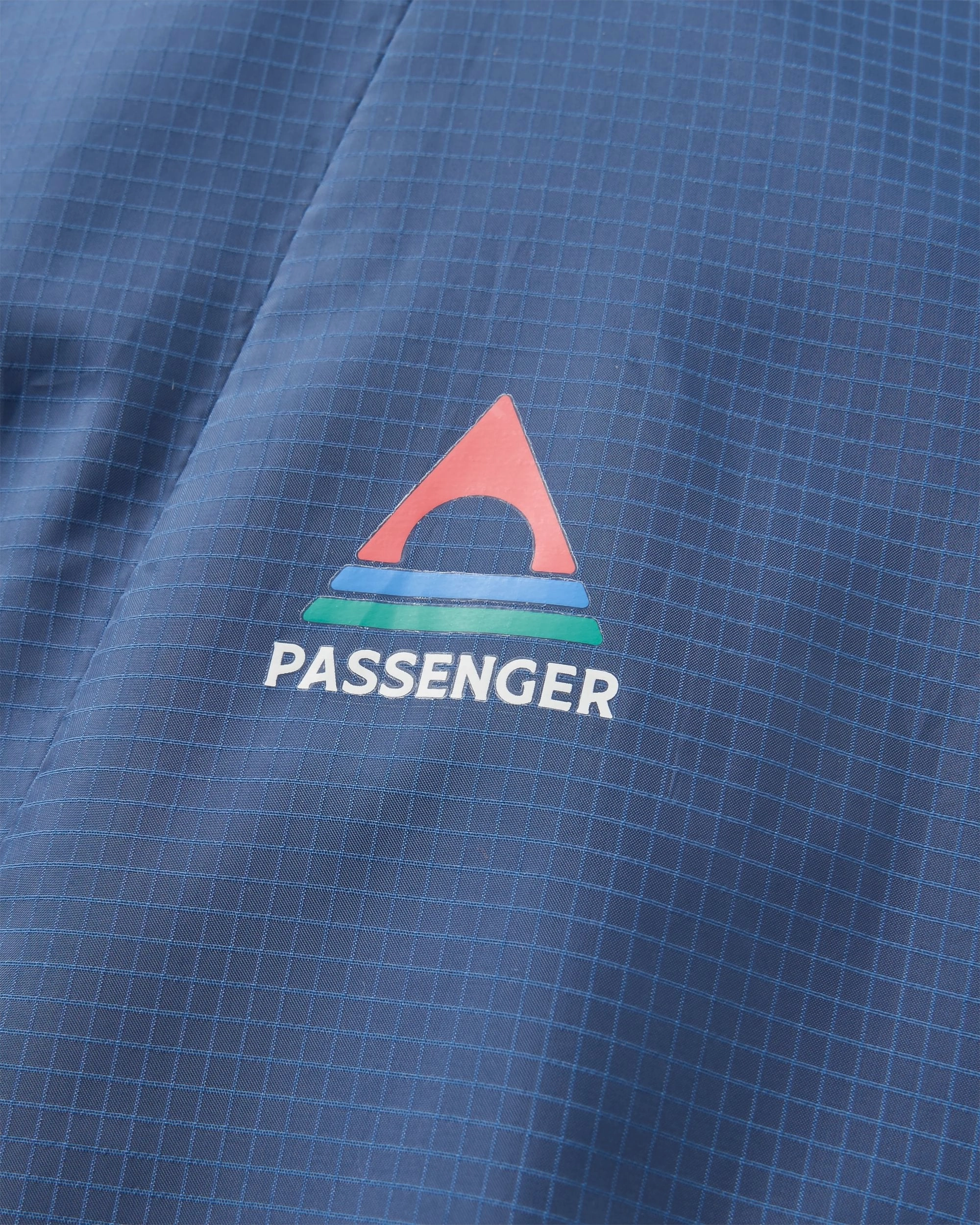 Viento Recycled Windshell Jacket - Dark Denim/Sunset Orange Sporty Casual