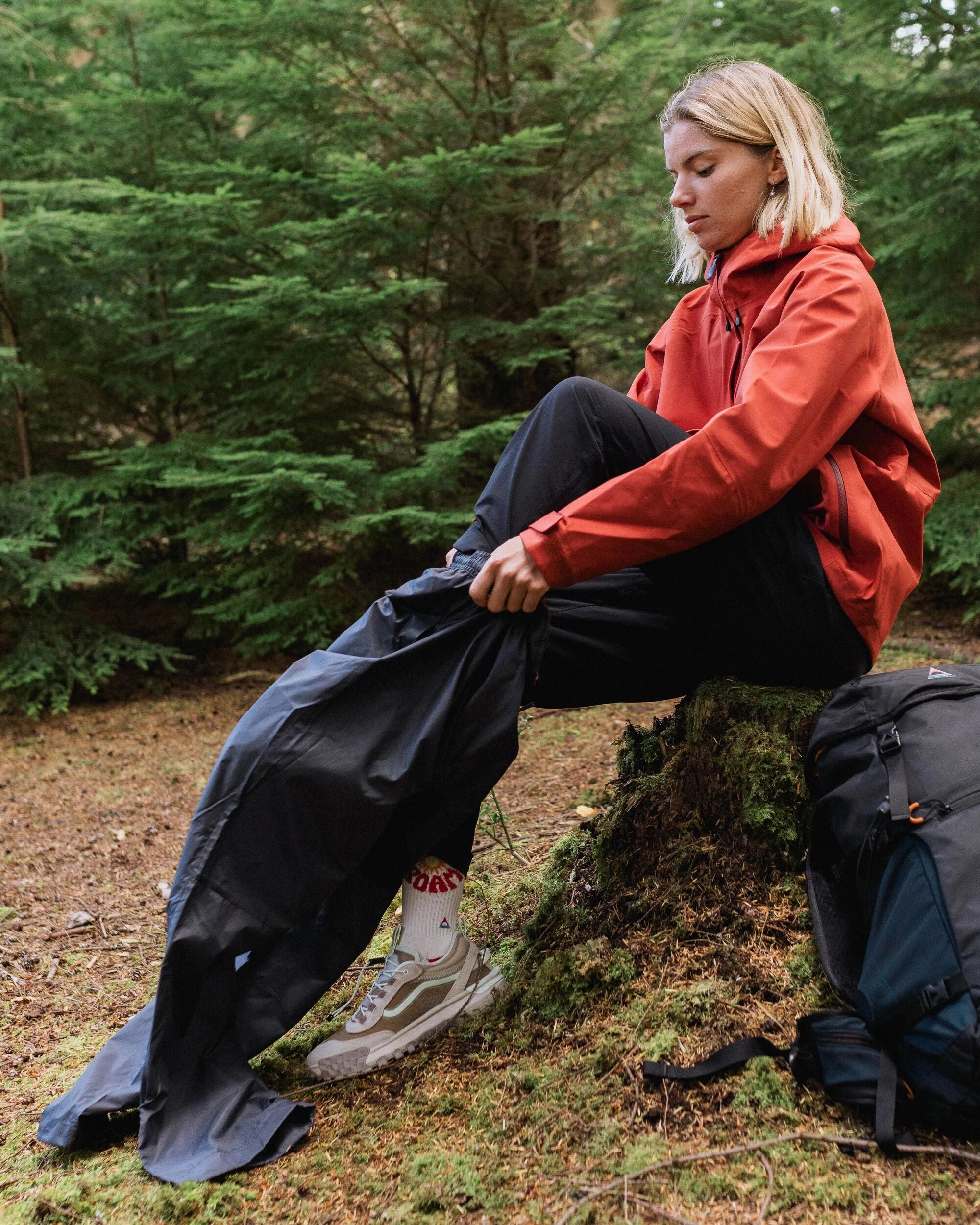 Viento Recycled Windshell Trouser - Charcoal Secure Waistband