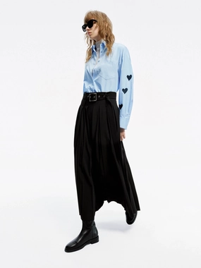 Street Vibe Include Belt Maxi Skirt