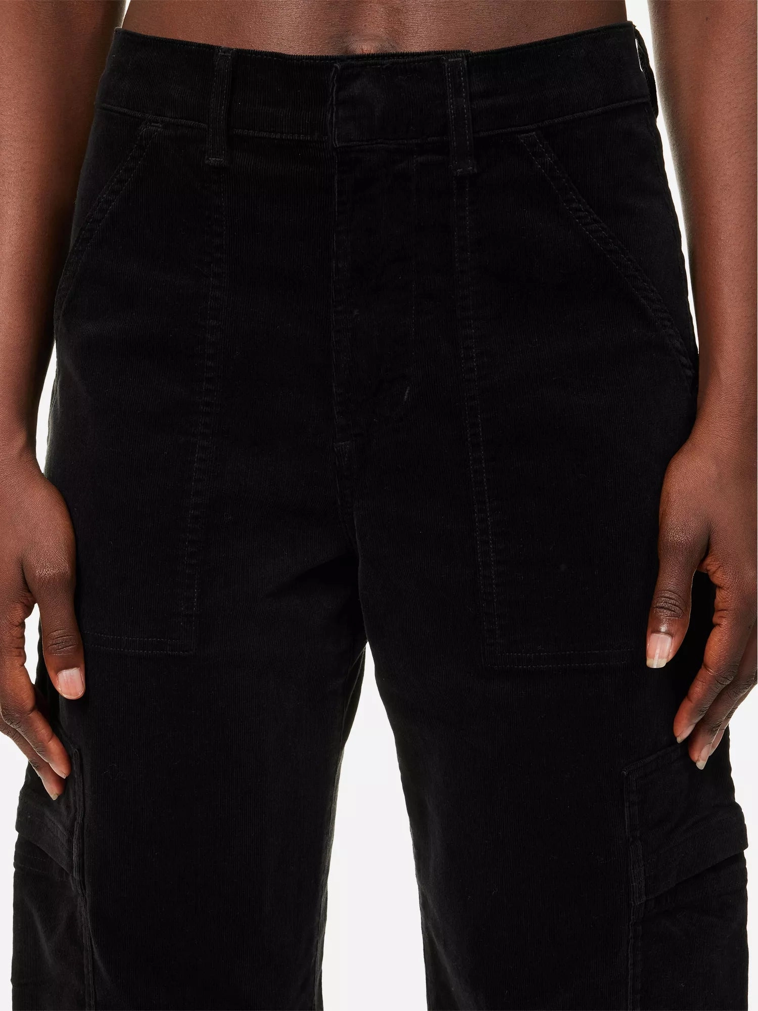AdjustableWaistband Citizens of Humanity Marcelle Corduroy in Charcoal