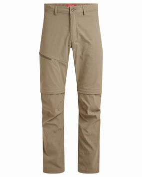 No Wrinkle Sporty Edge Craghoppers Mens NosiLife Pro Convertible Trouser III