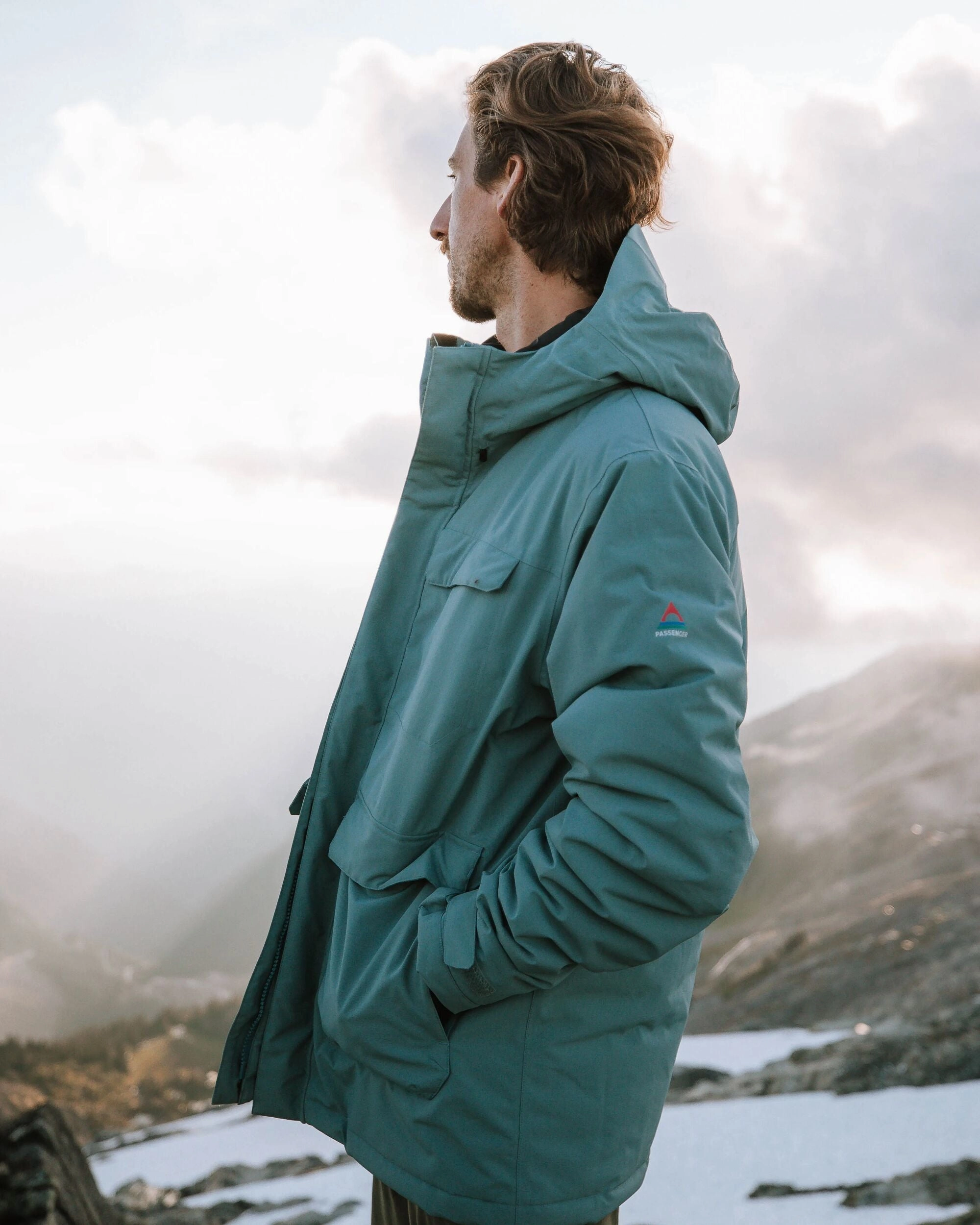 Explorer Waterproof Down Parka - Stormy Sea Thick Insulation Relaxed Daily Style