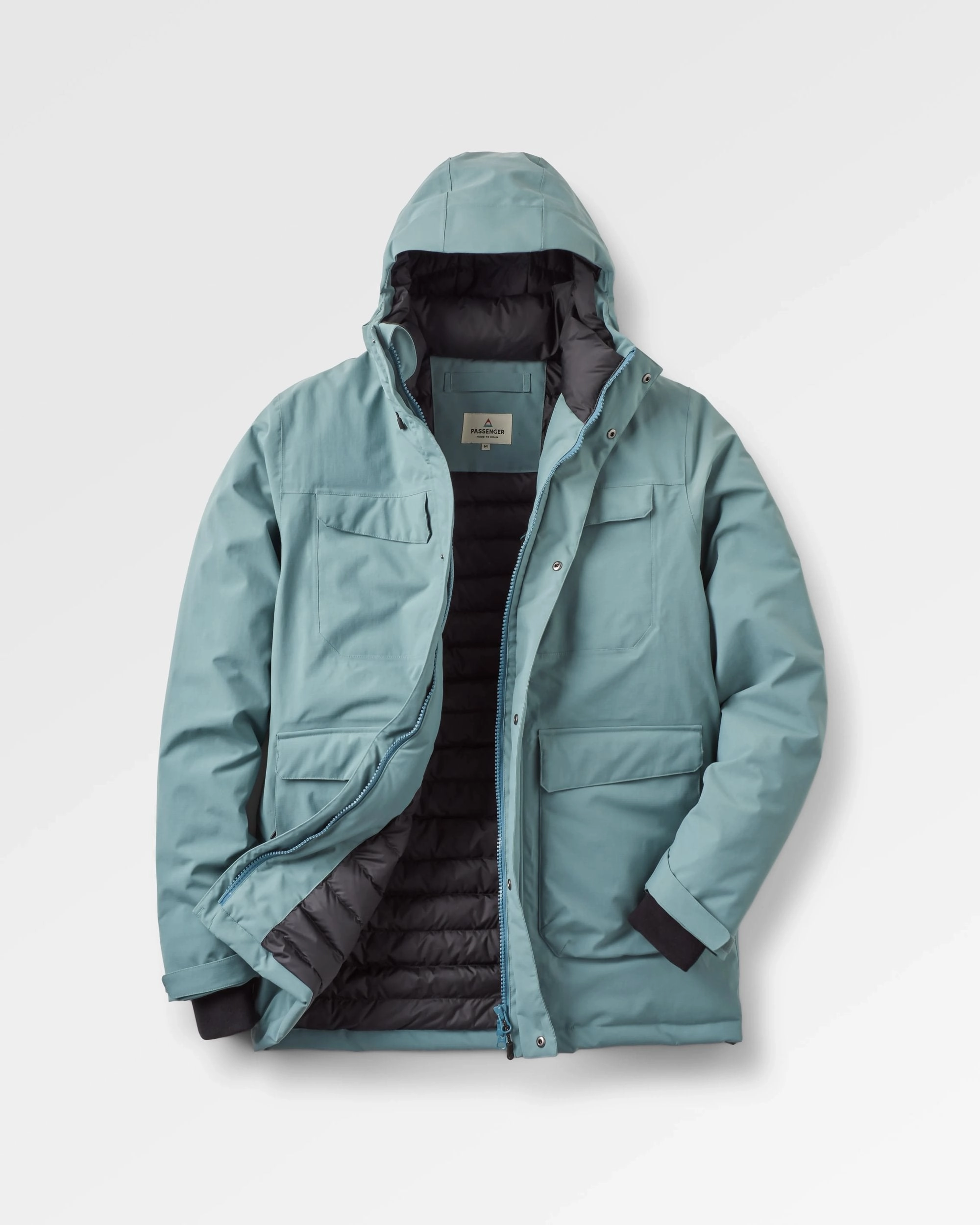 Explorer Waterproof Down Parka - Stormy Sea Anti Static Treatment Down Filled