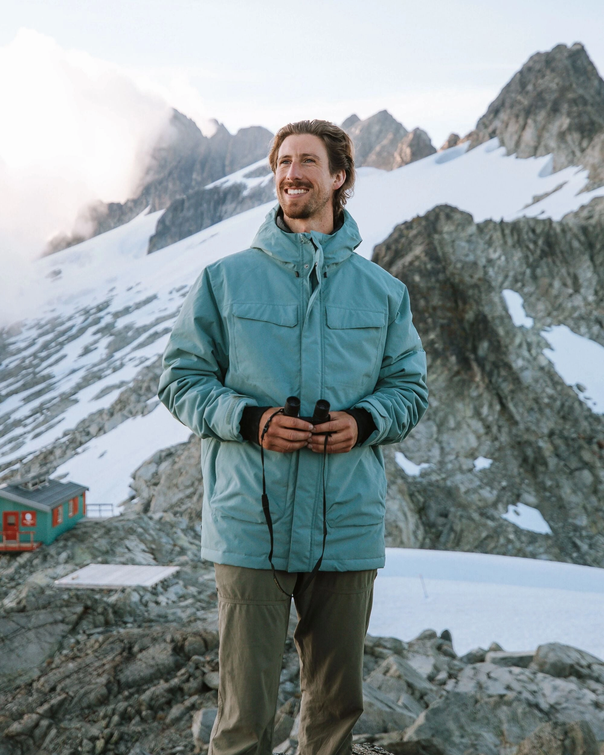 Thermal Retention Layer Explorer Waterproof Down Parka - Stormy Sea