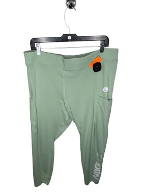 Easy Pack Athletic Pants By Nike In Green, Size: 1x