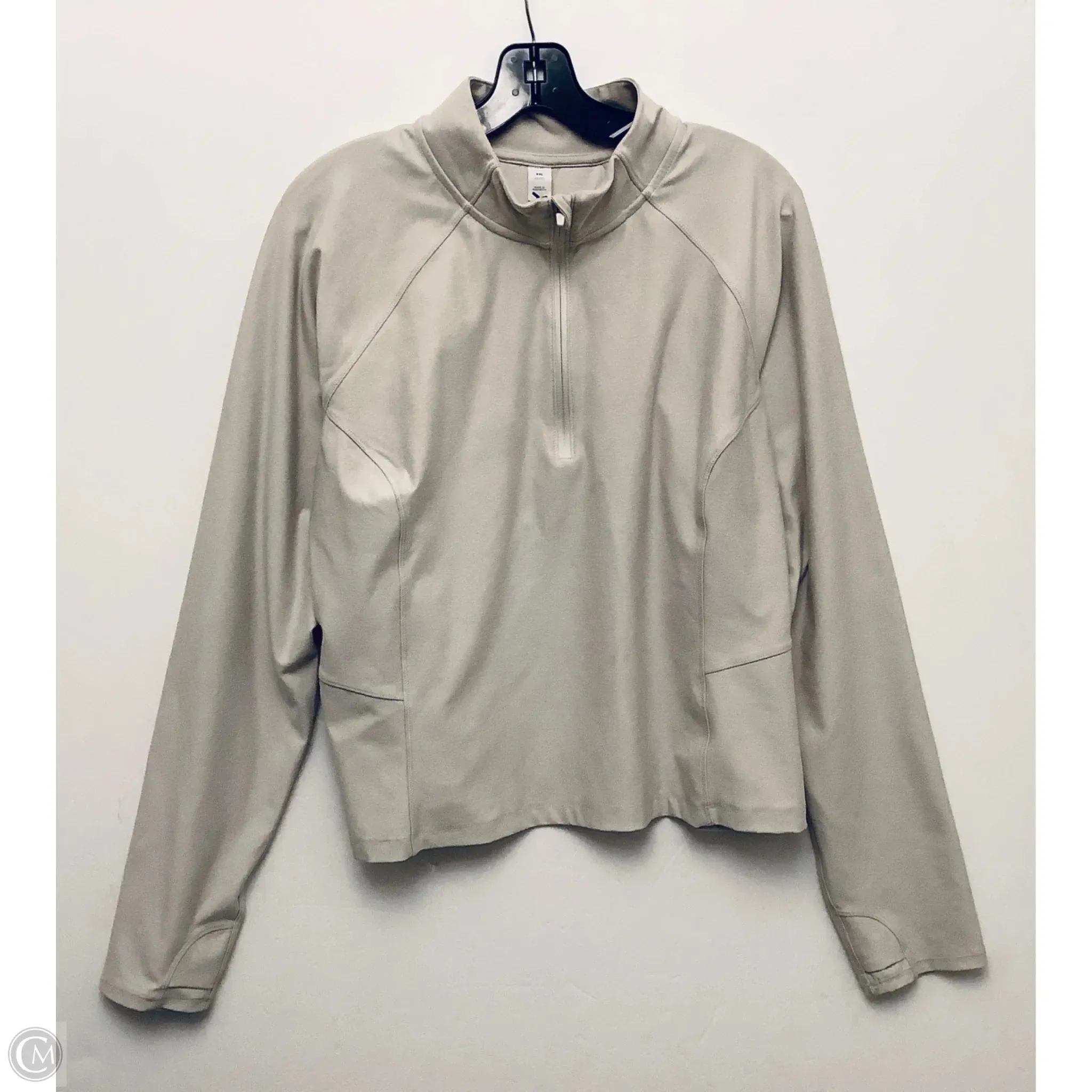 Athletic Jacket By Old Navy In Tan, Size: Xxl Stretch Weave Fabric