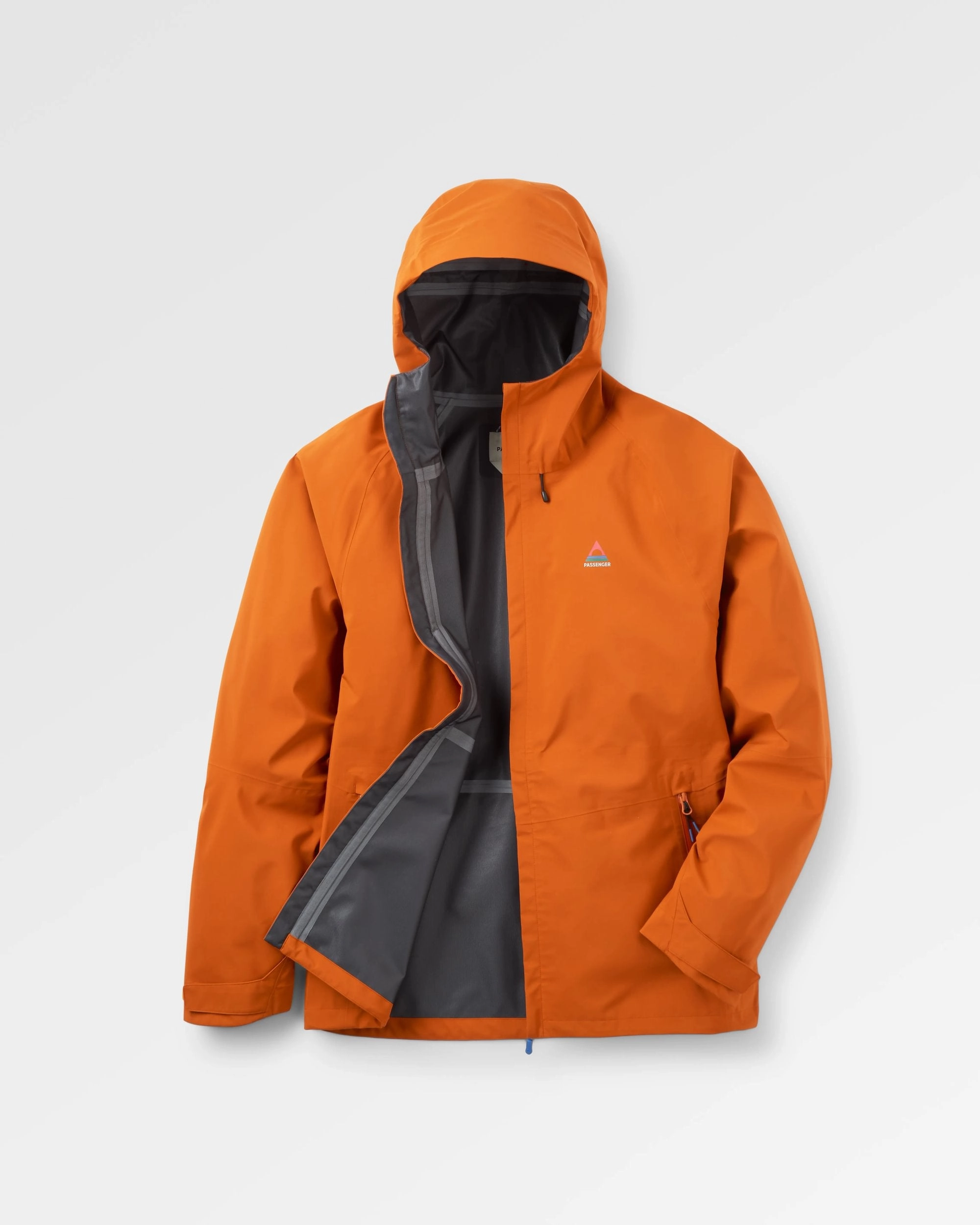 Five Season Recycled Waterproof Jacket - Sunset Orange Breathable fabric Odor Resistant Treatment
