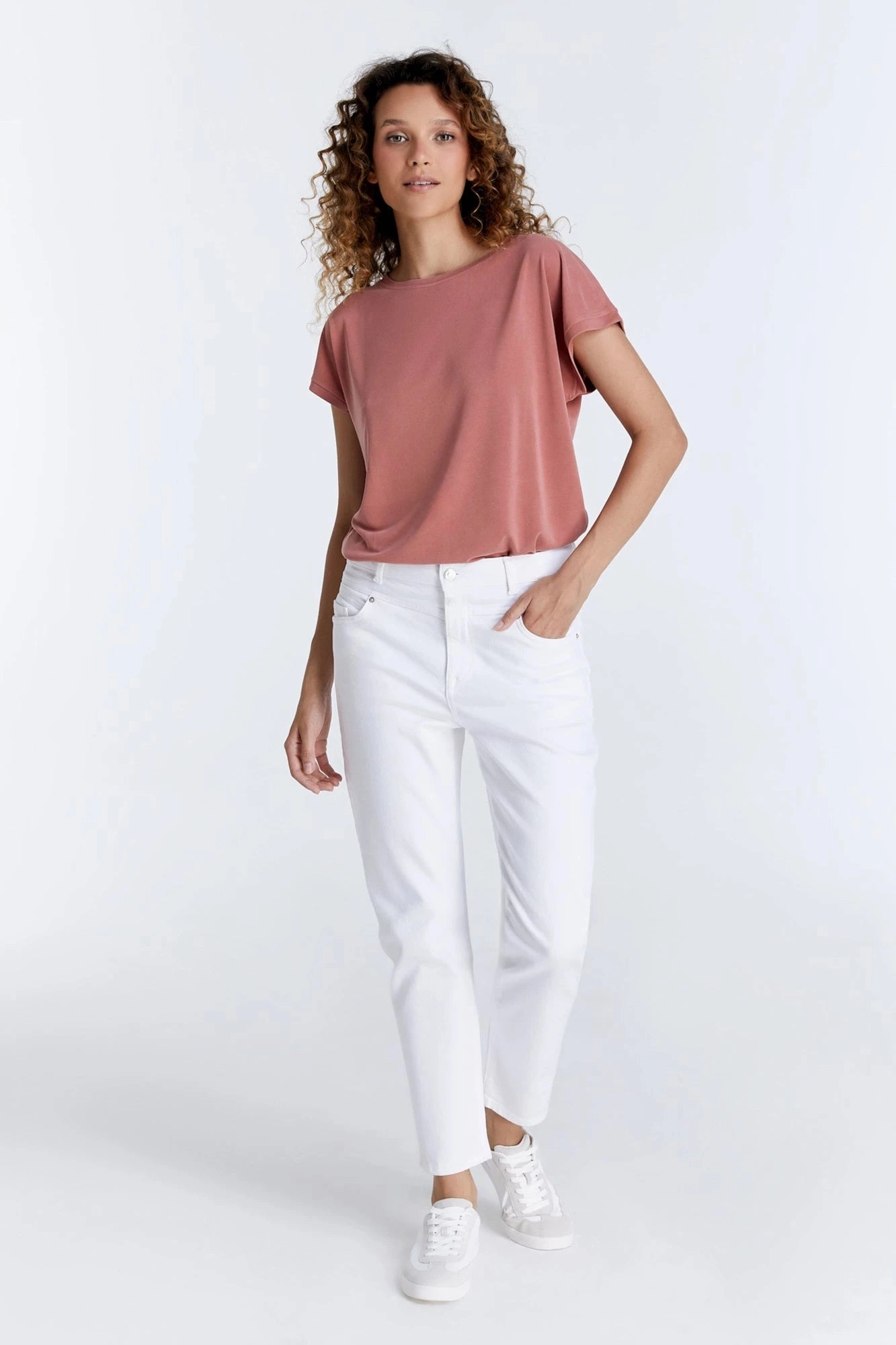 HighDensityWeave Victoria - Boyfriend Jean - White -  L30