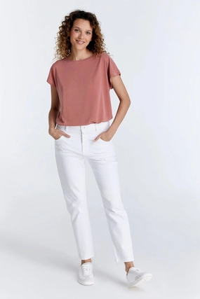 Urban Utility OrganicCottonBlend Victoria - Boyfriend Jean - White -  L30
