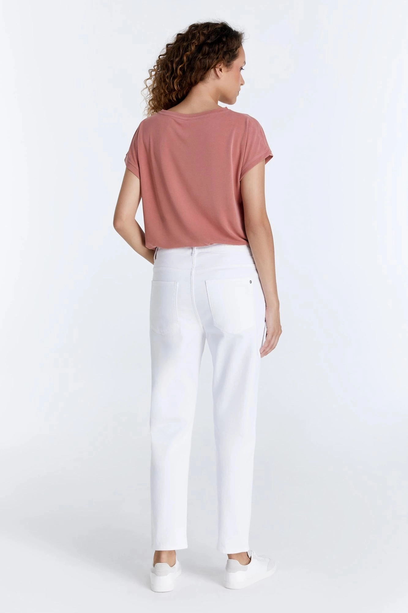 Victoria - Boyfriend Jean - White -  L30 Sleek lines