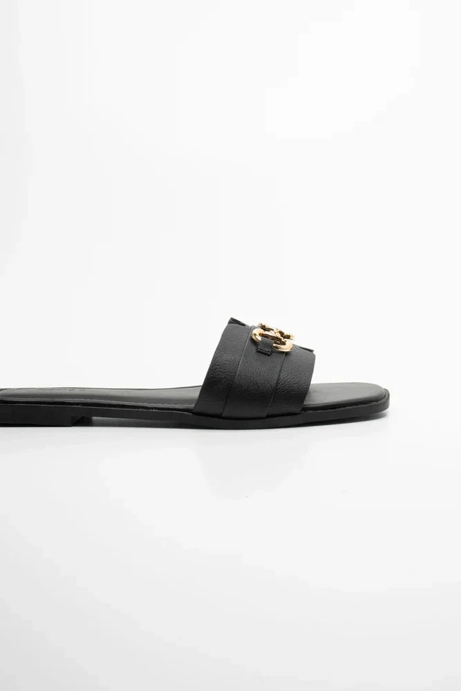 Buckle Trim Sandal Black Quick Release Buckle Odor Resistant Linings