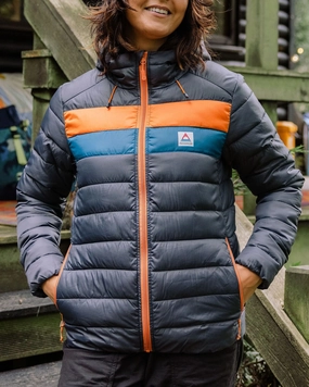 Pow 2.0 Insulated Jacket - Charcoal Soft Texture Bright Color