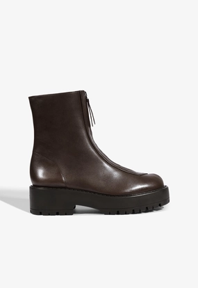 Classic Touch Farrah Leather Bootie
