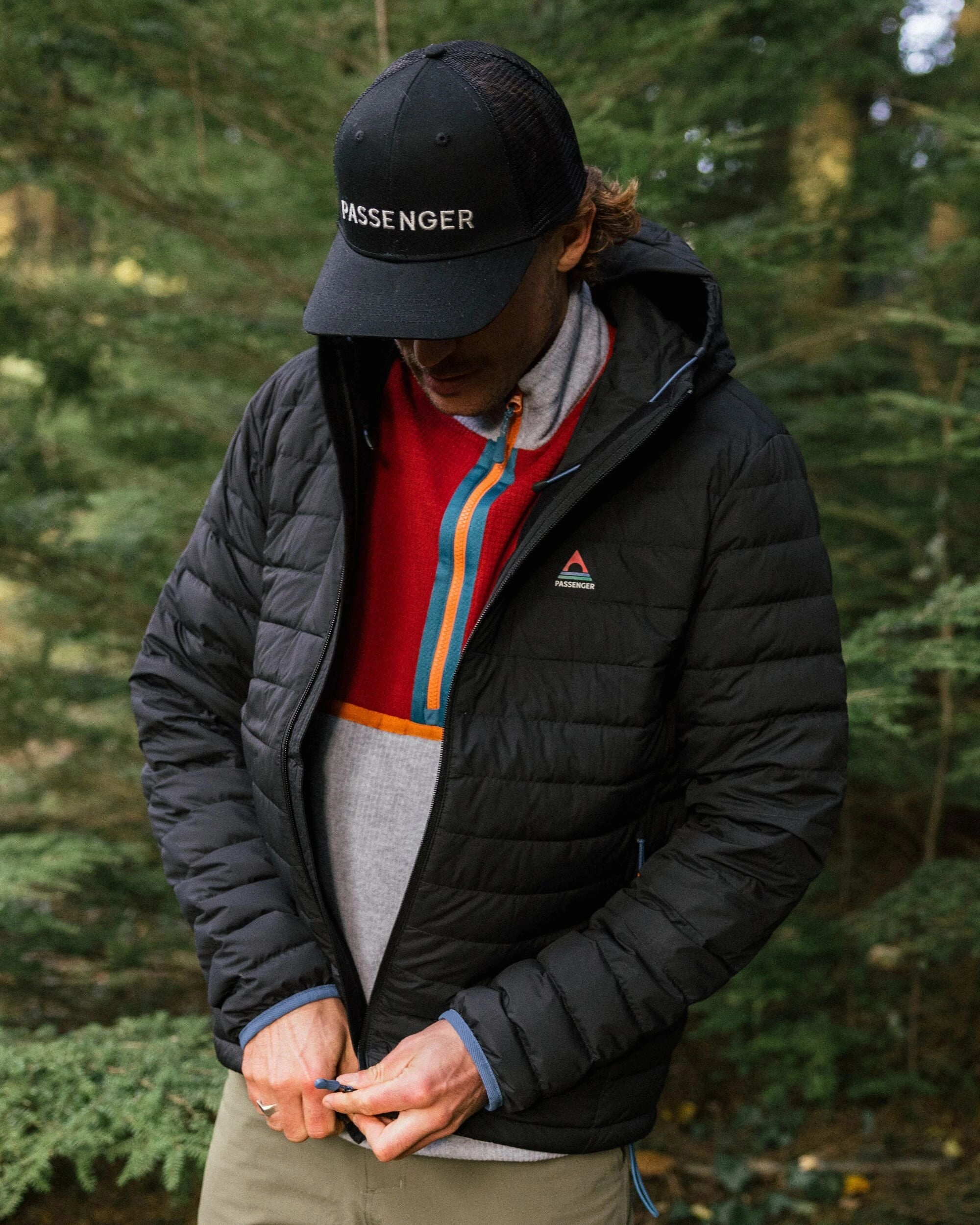 Ashland Down Recycled Jacket - Black Adjustable Fit Design Polished Look