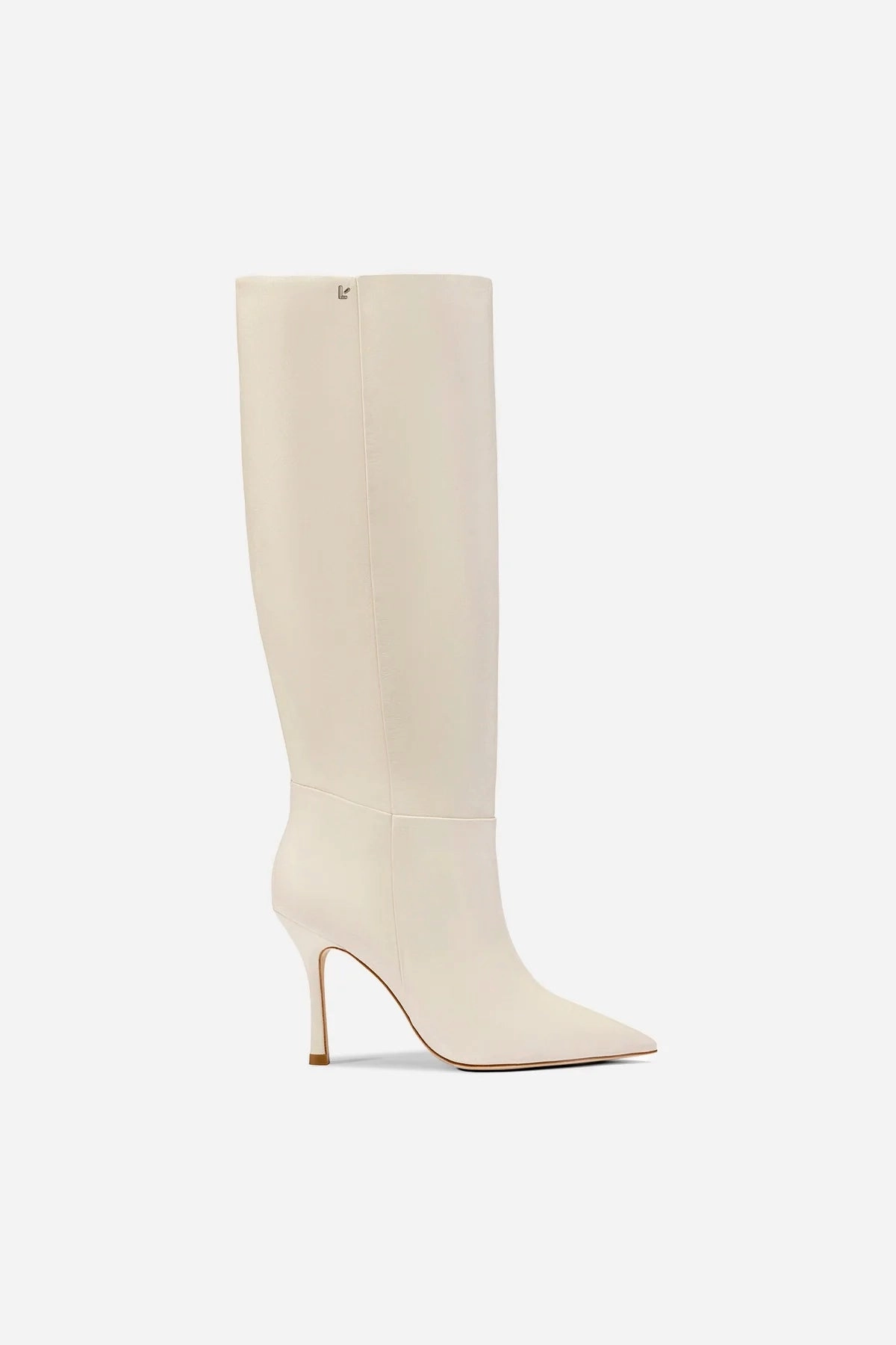 Trail Strength Open Toe Design Kate Boot In Ivory Leather