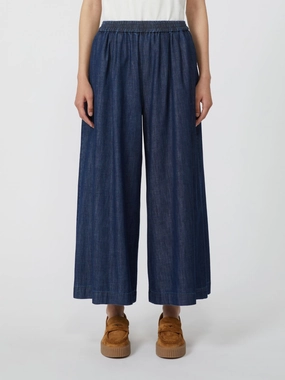 Weekend Max Mara Lubiana Trousers in Dark Navy Denim ReinforcedKnees