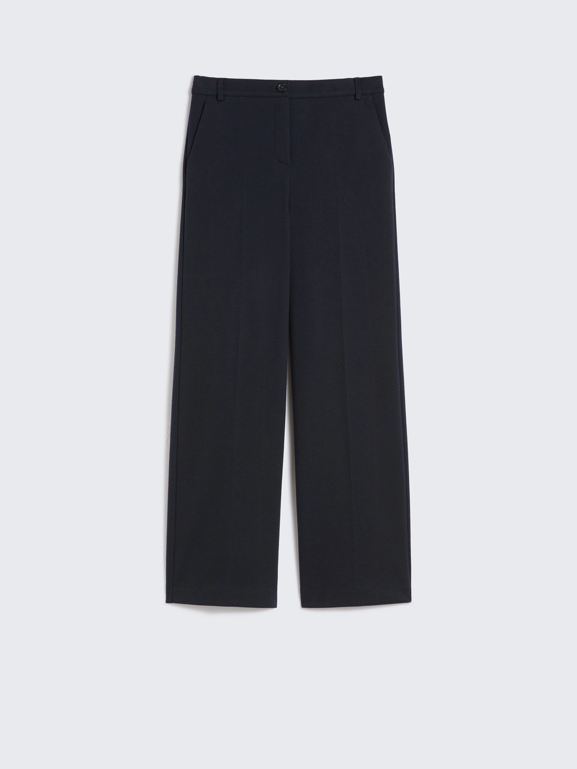 Full Comfort Weekend Max Mara Zelota Jersey Trouser in Navy