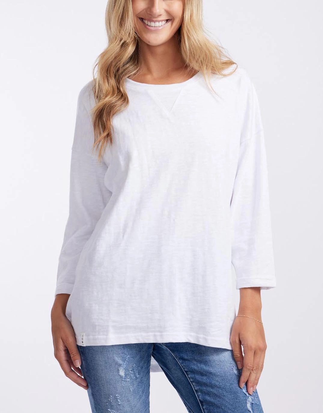 Annie Lightweight Top - White Essential Piece