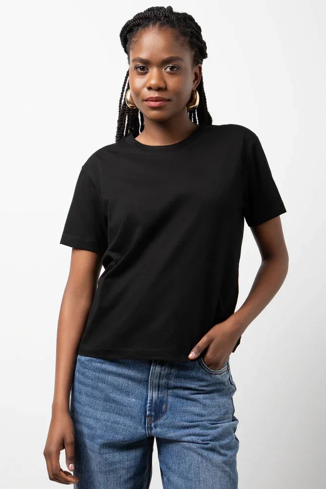 Easy Fit NeutralPalette Crew Neck Short Sleeve Regular Fit T-Shirt Black