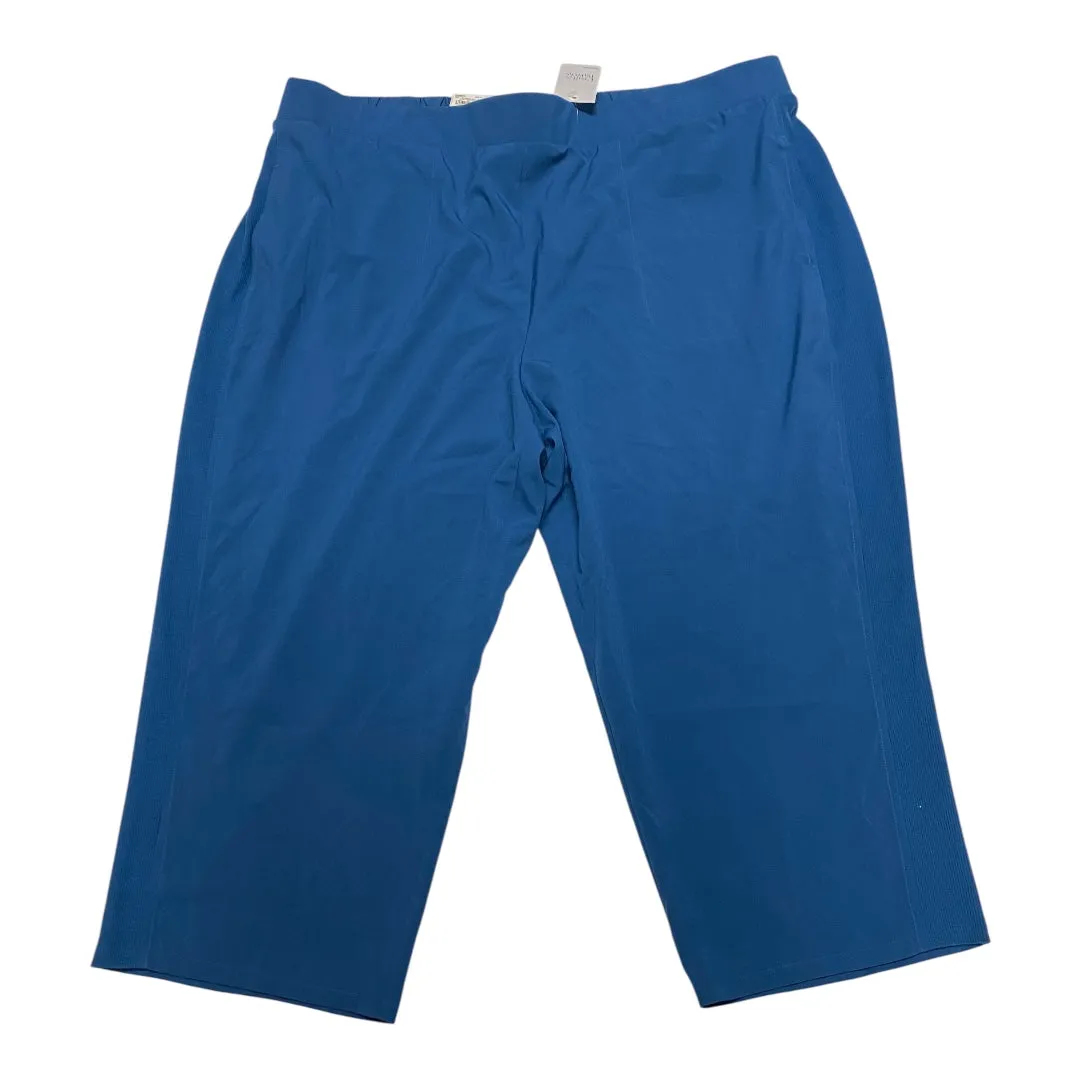 WrinkleResistantMaterial Ultimate Wear Athletic Pants By Croft And Barrow In Blue, Size:2X
