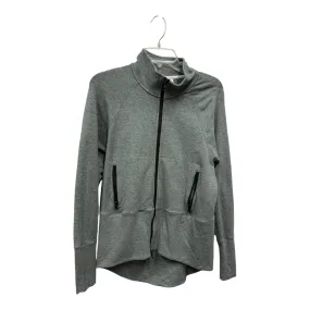 Athletic Jacket By Cabi In Grey, Size:S Easy Care Material Flexible Shoulder Panels