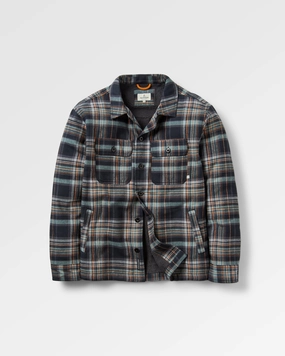 Freestyle Sherpa-Lined Overshirt - Black Check Reinforced Shoulder Padding