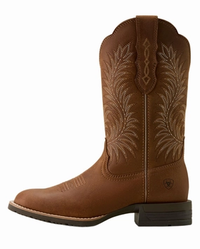 Lace-Up Style Ariat Womens Hybrid Ranchward W Toe Western Boots