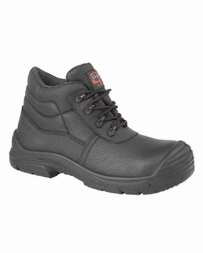 Grafters Super Wide EEEE Fitting Waterproof Safety Chukka Boots Pointed Toe