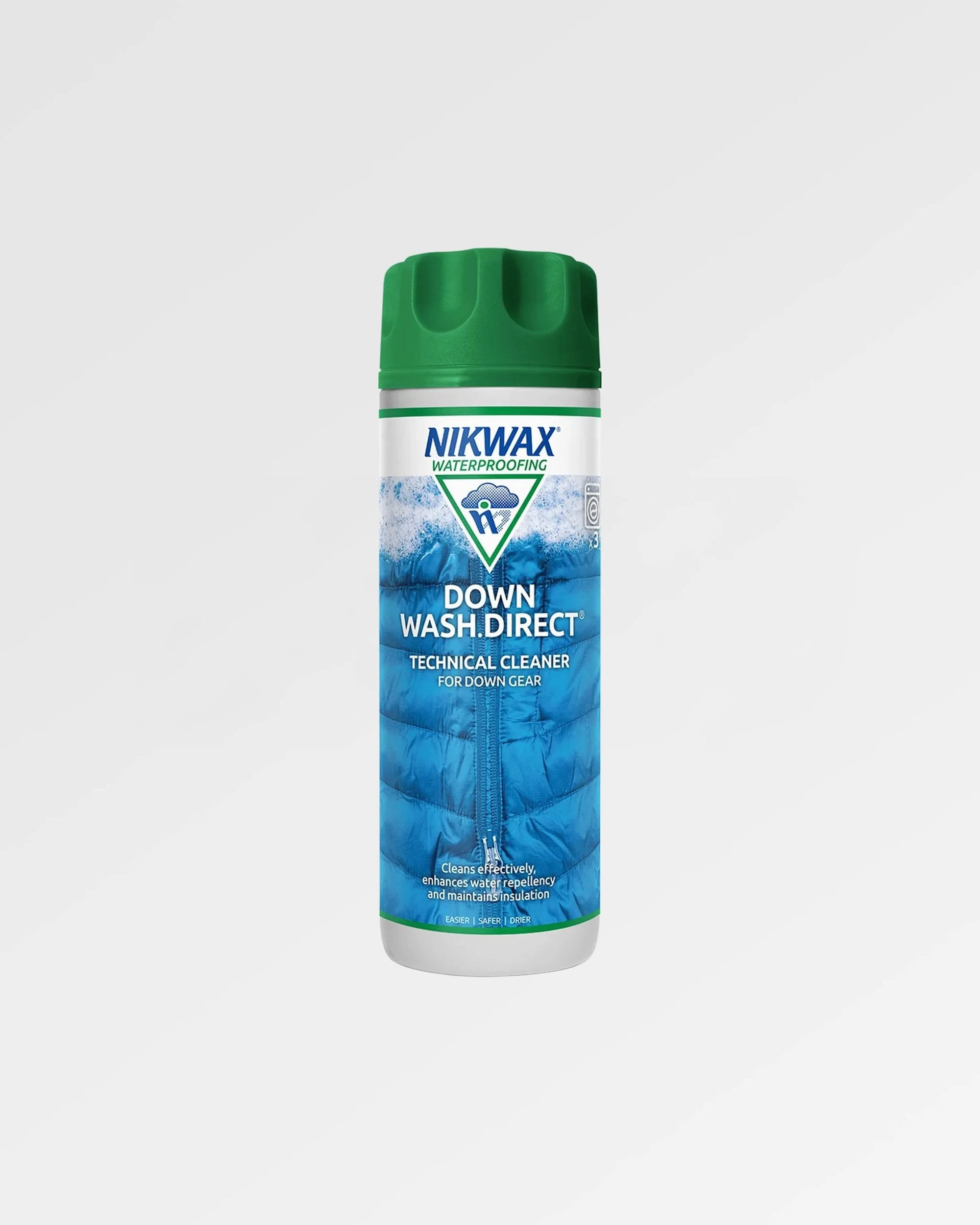 Nikwax Down Wash Direct- 300ml - White Adjustable Hood