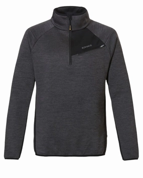 Non Slip Collar Rovince Mens Ergoline Pullover Half Zip Fleece Jacket