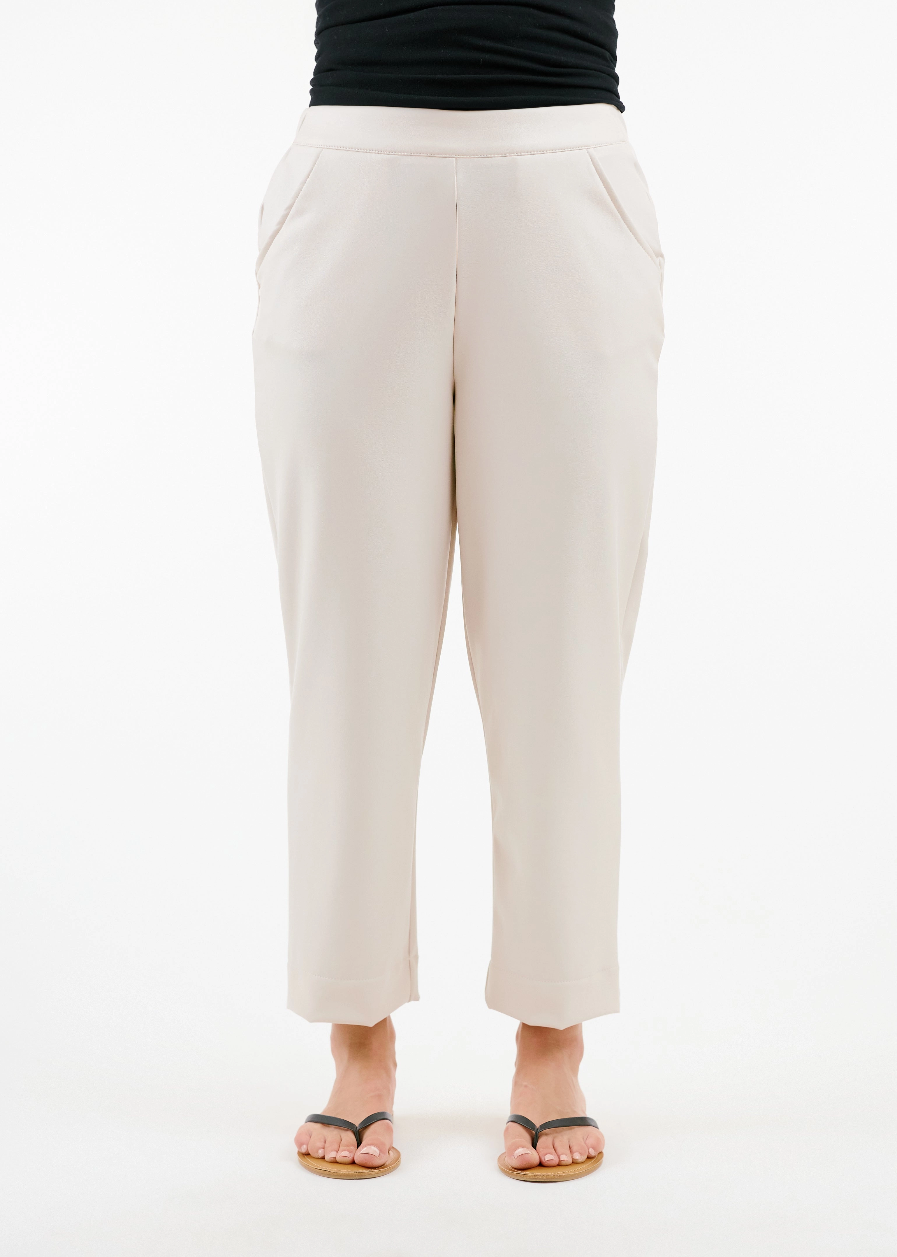Trendy Couple Loose Flexible Windsor Crop Pant