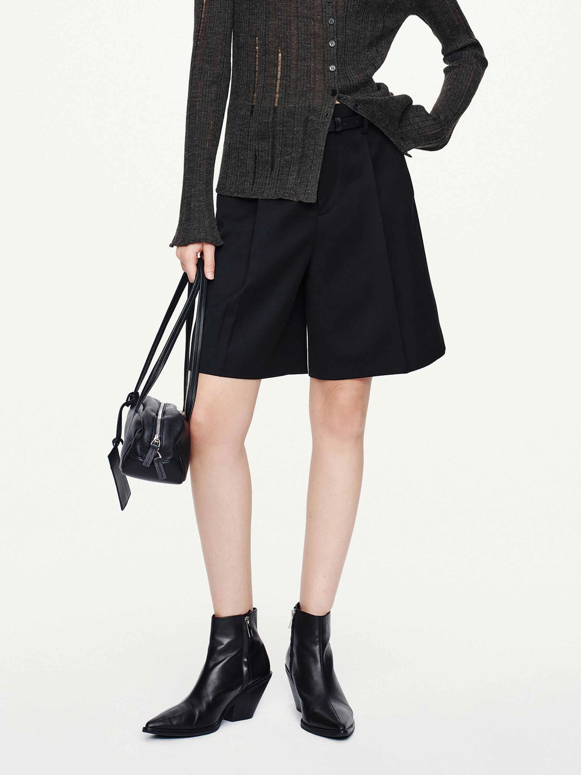 agriculture industry Day Wear With Belt Pleated Shorts