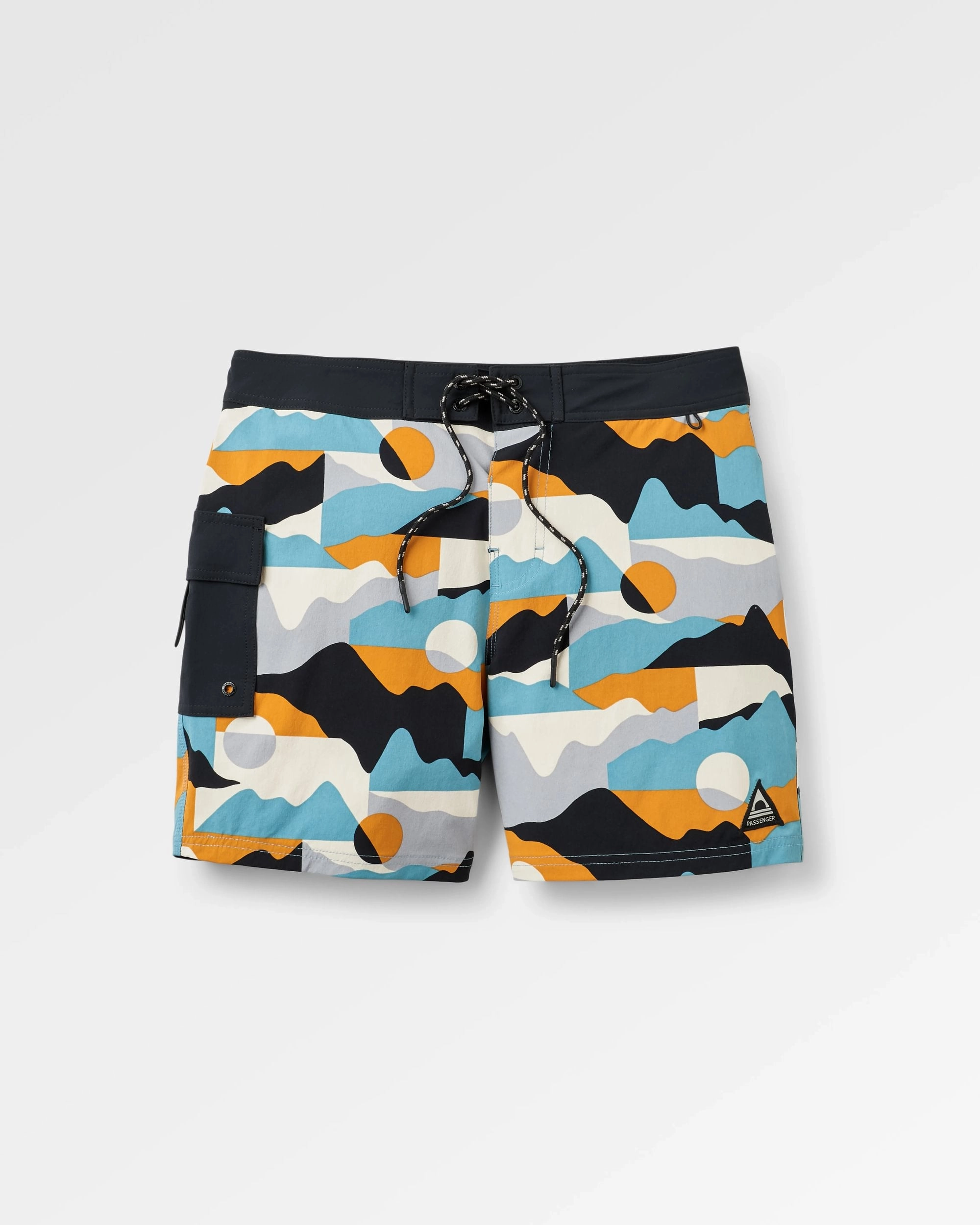 Cutback NetPlus? Recycled Boardshort - Vista Patchwork Arctic Breathable wear Recycled Material