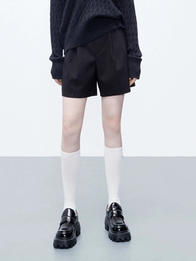 Wool Tailored Shorts cardigan