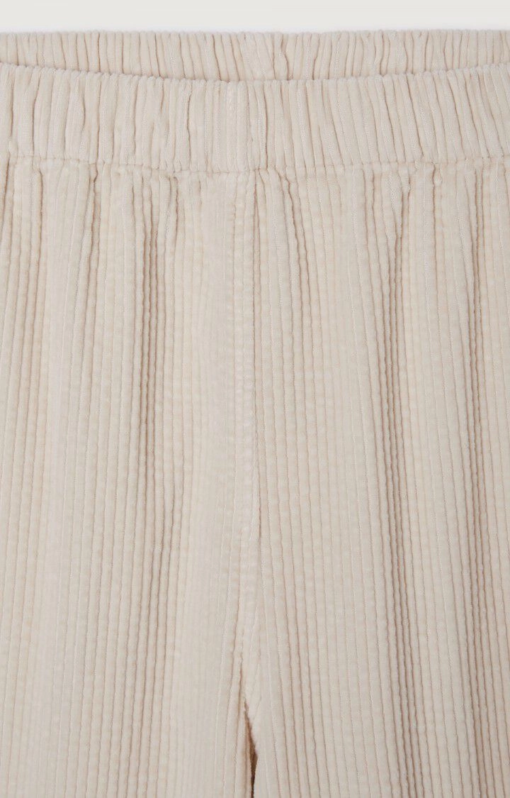 stain guard Plus-size option AV Padow Trousers in Ecru