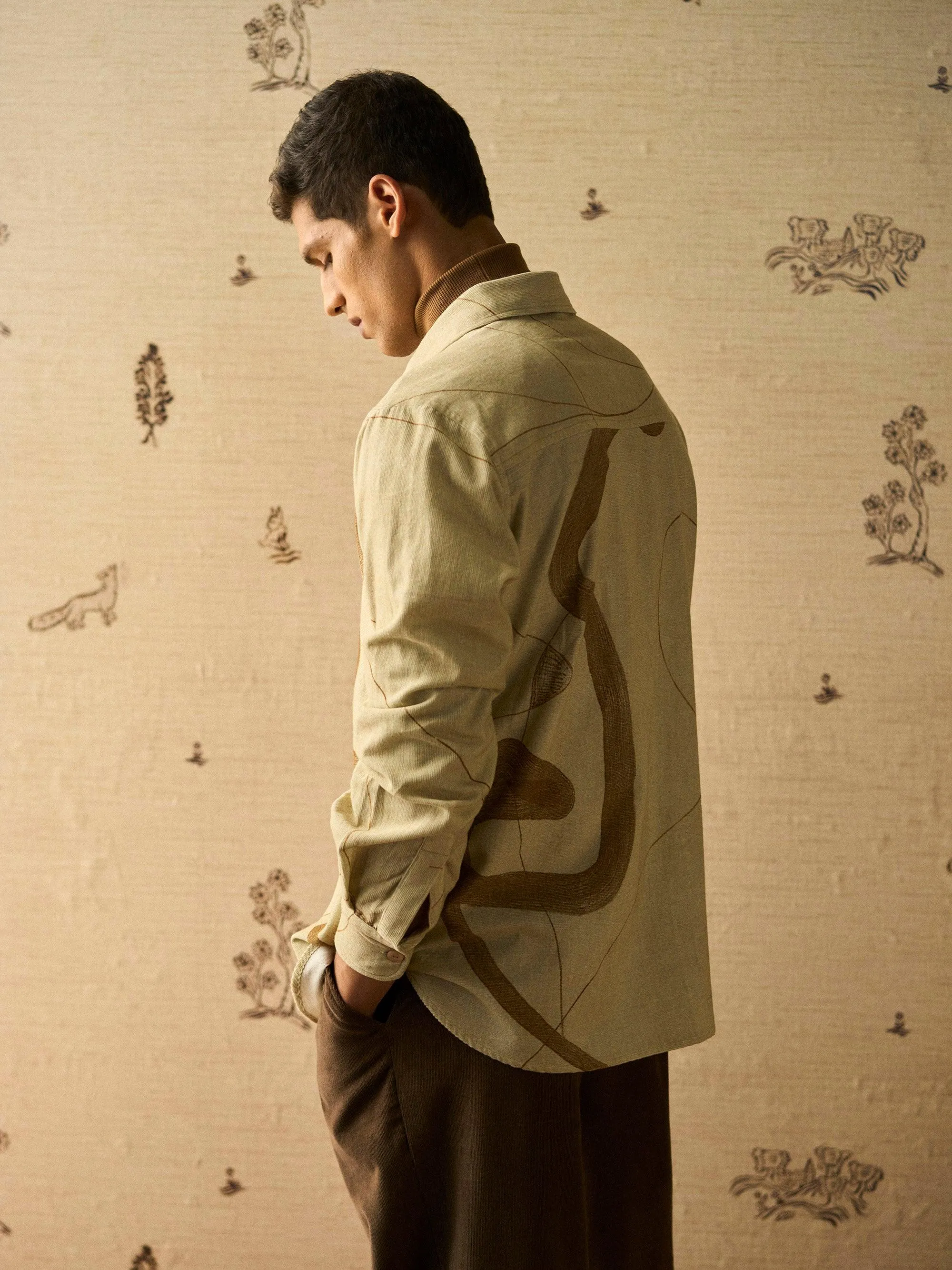 High Street Fashion Corduroy Overshirt