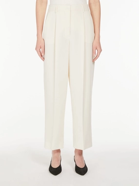 MM Ronchi Trousers in Ecru Everyday Essential Comfort Fit Wear