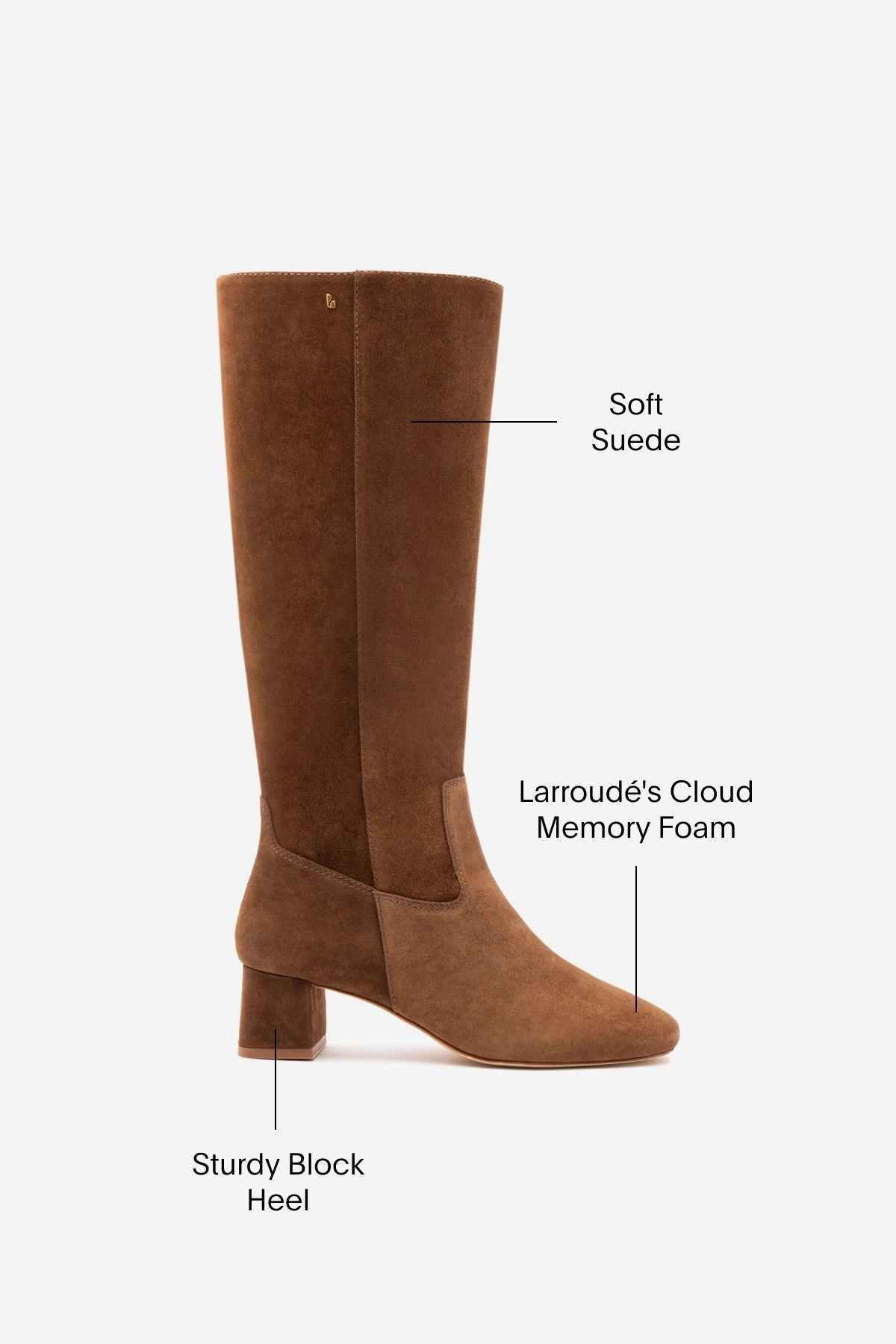 packable Edie Boot In Burnt Umber Suede